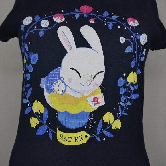 Teefury Disney Alice in Wonderland White Rabbit T - Picture 1 of 5